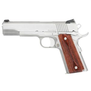 Buy CZ Dan Wesson Razorback 10mm Pistol 8+1 - 8 Rounds | 5" Barrel | Wood Grips | Stainless/Silver | 3-Dot Sights