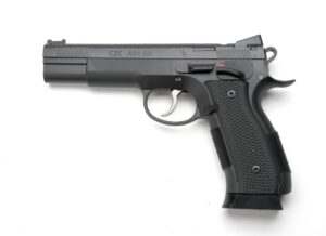 Buy CZ-USA A01-SD Custom 9mm Semi Auto Pistol - 19+1 Rounds | 4.92" Barrel | Blue/Black | Fiber Optic Sights